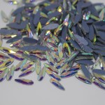 K9 Glass Crystal Loose Rhinestones Hotfix Flat Top Rectangle Shape Iron-on Rhinestones for DIY Crafts and Decoration